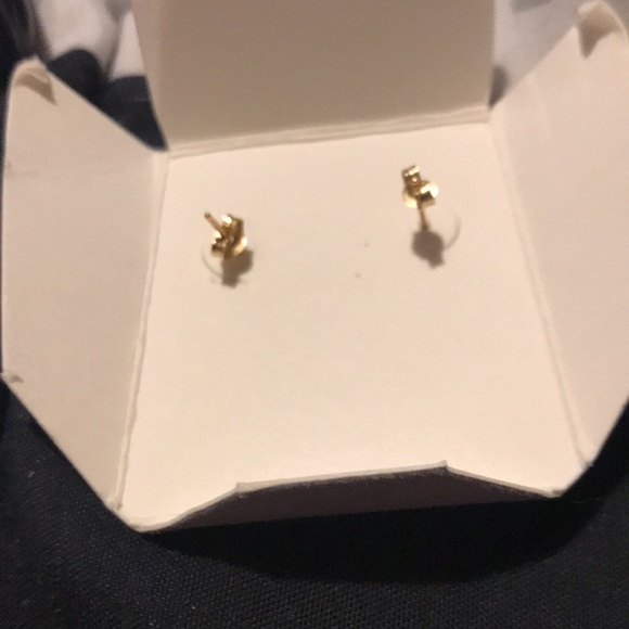 Emerald and gold earrings. Genuine - Picture 2 of 3